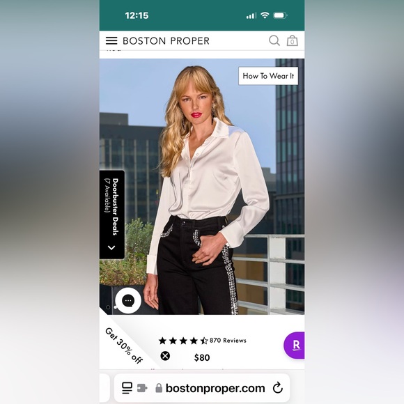 Boston Proper Sophia yellow charmeuse blouse sizes 10 NWOT - Picture 4 of 4